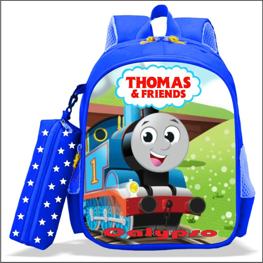 THOMAS KINDERGARTEN ELEMENTARY SCHOOL DINO SPACE BOYS SCHOOL กระเป๋าคุณภาพพรีเมี่ยม BONUS กันน้ํา PENCIL CASE GUARANTEEED DURABLE