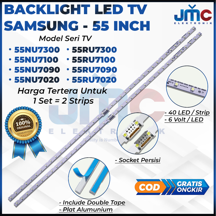 SAMSUNG 55 INCH LED TV BACKLIGHT 55NU7100 55NU7090 55NU7020 55NU7300 55RU7100 55RU7090 55RU7020 55RU