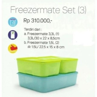 TUPPERWARE ชุดกล่องทัปเปอร์แวร์ Freezermate 3 ชิ้น