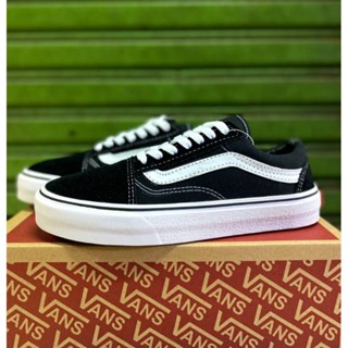 Vans old skool รองเท้าผ้าใบลําลอง สําหรับผู้ชาย สีดํา สีขาว