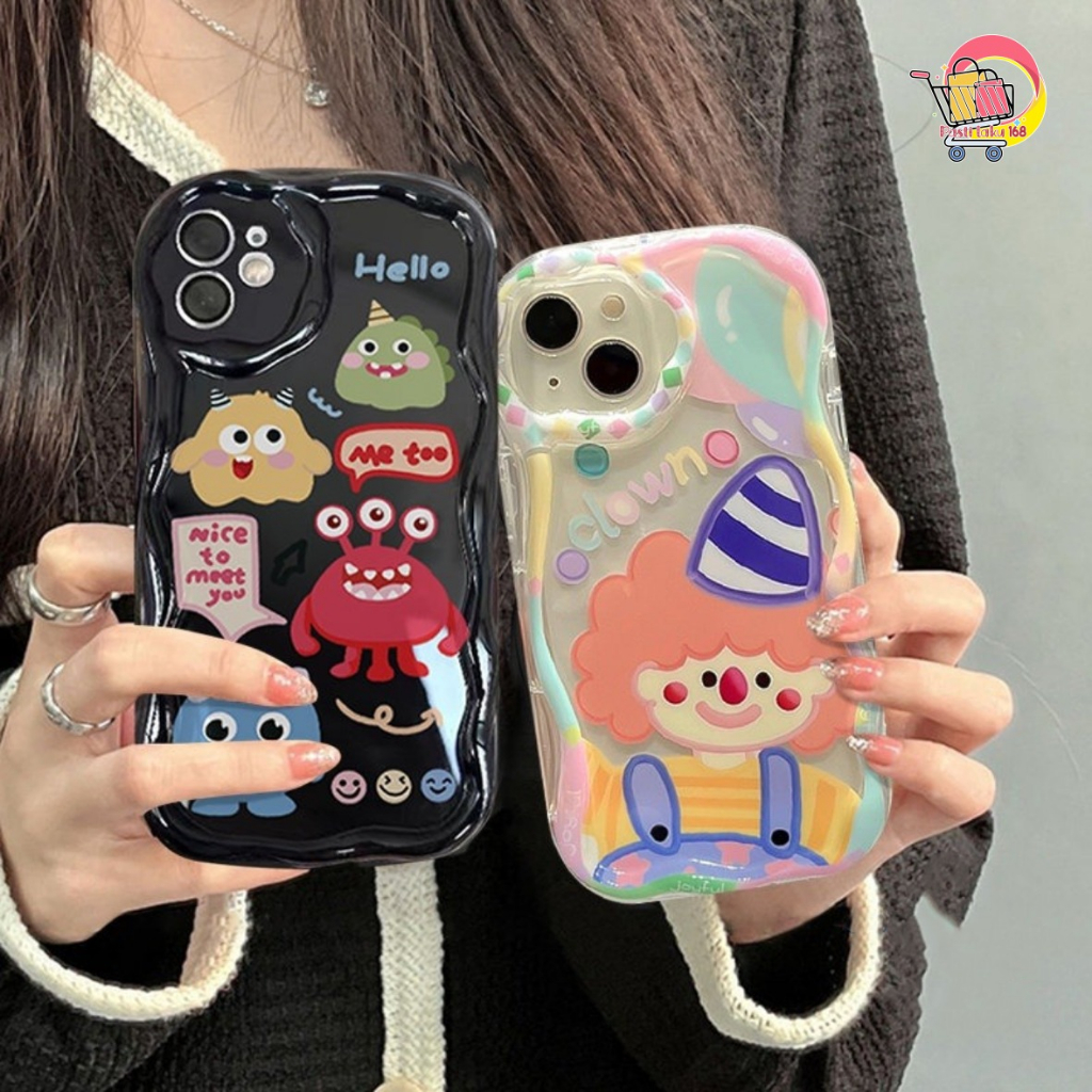 SS845 CUTE MONSTER SMALL CARTOON CLOWN CASE สําหรับ REDMI XIOMI POCO M3 14C 12 13 13C 10C 9C A1 10 9