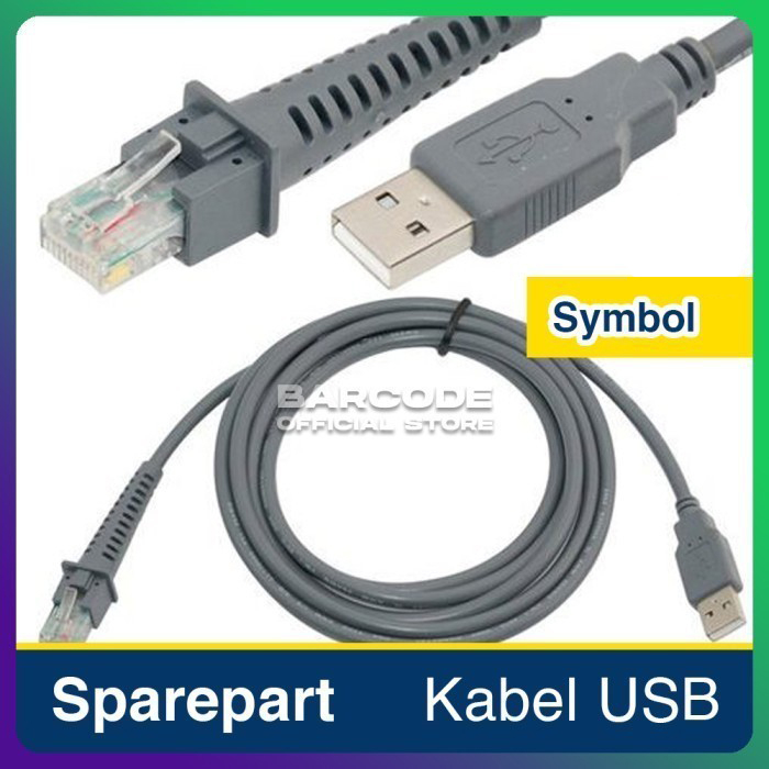 สาย USB ต้นฉบับ BARCODE SCANNER SYMBOL LS2208 DS9208 LI2208 LI4278