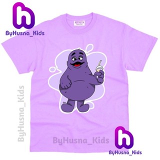 Grimace SHAKE เสื้อยืด พิมพ์ลายตัวอักษร GRIMACE SHAKE วัสดุพรีเมี่ยม สําหรับเด็กวัยหัดเดิน