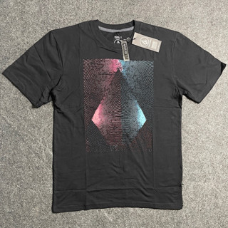 เสื้อยืด ลาย Volcom สีดํา สําหรับผู้ชาย