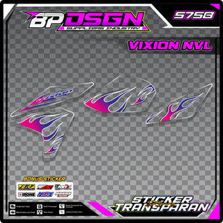 Vixion NVL สติกเกอร์ใส - VIXION NVL STRIPING วัสดุใส / UV BP.SUV 03