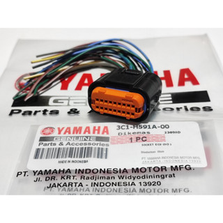 Ecu ซ็อกเก็ตสายเคเบิล cdi ซ็อกเก็ต ecu pin 18 yamaha vixion old 3C1 ของแท้