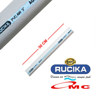 Rucika AW ท่อพีวีซี 3 นิ้ว 50 ซม. 1/2 เมตร
