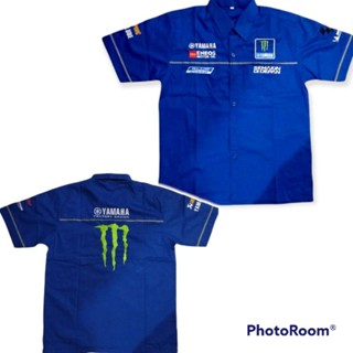 เสื้อเชิ้ต ใส่ทํางานได้ สําหรับ Yamaha รุ่น rossi MotoGp