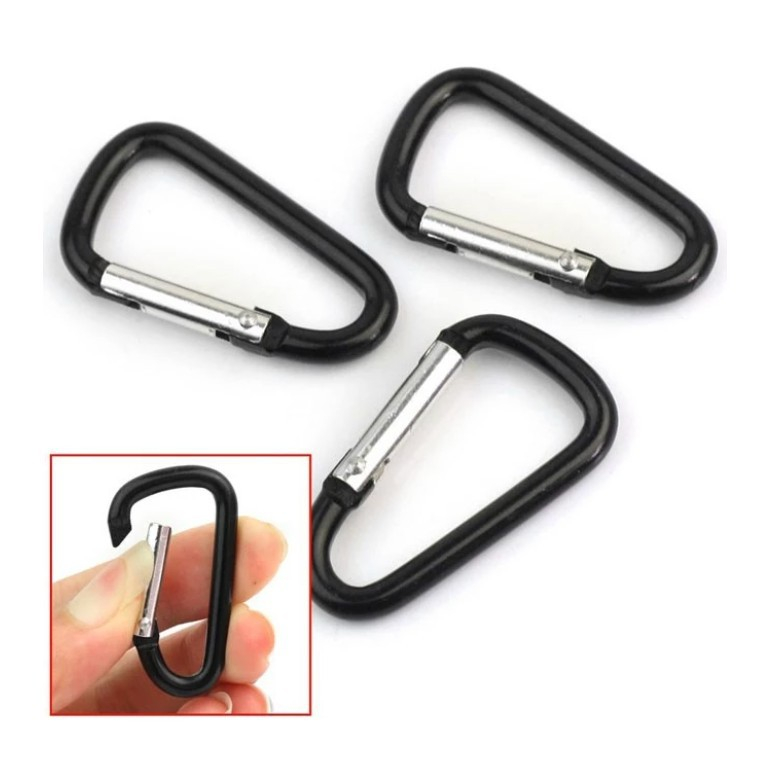 Gantungan Carabiner Keychain Lock Polos Buckle Mini Gantungan Kunci Alumunium
