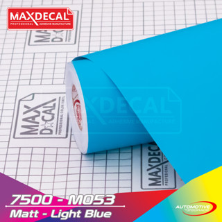 Maxdecal 7500 M053 สติกเกอร์ไวนิล เนื้อแมตต์ สีฟ้าอ่อน ขนาด 45 ซม. x 15 ม.