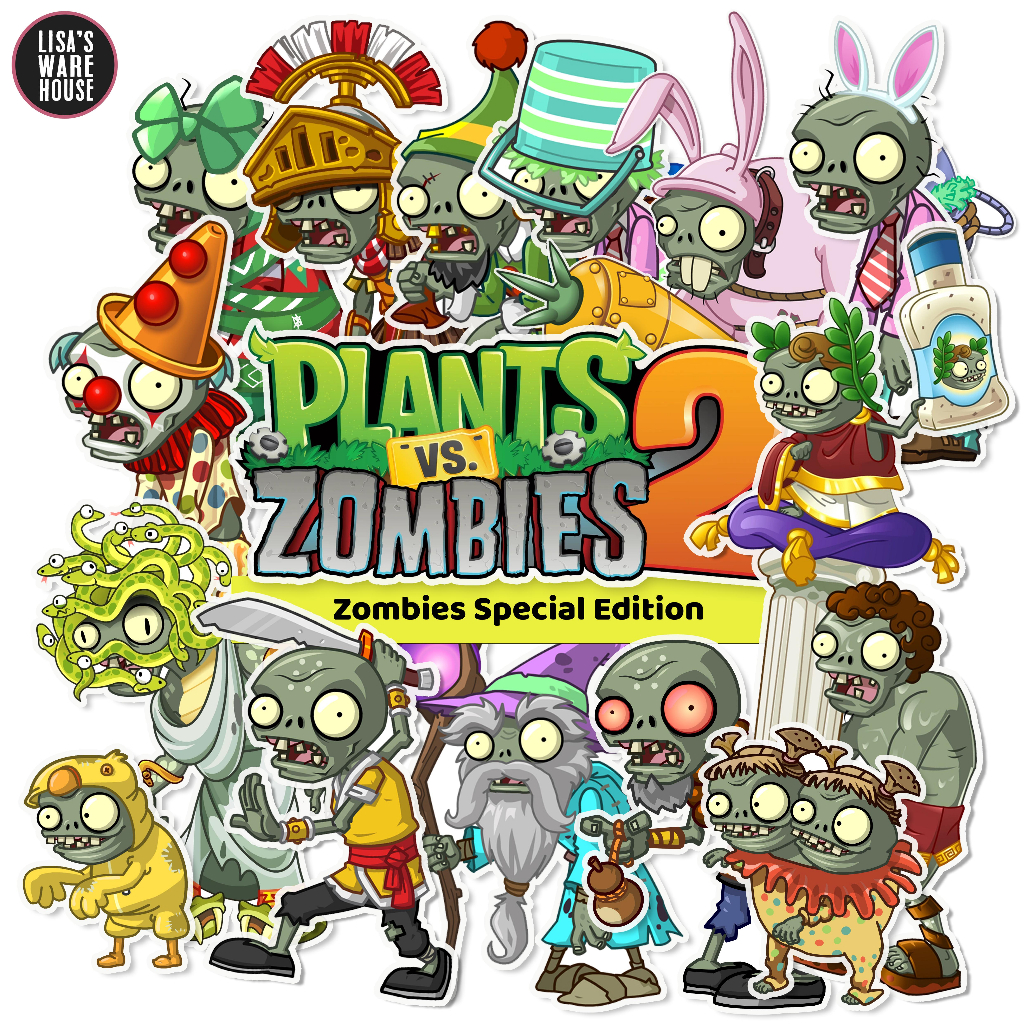 สติ๊กเกอร์ Plants VS Zombies 02: Zombies Edition
