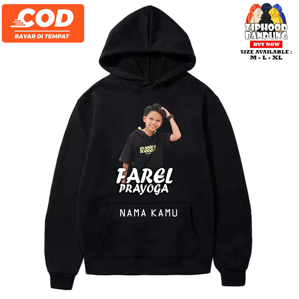 Ziphood BANDUNG - Farel Prayoga Unisex Children& 39;s Hoodie Jacket for Boys and Girls - Farel Prayo