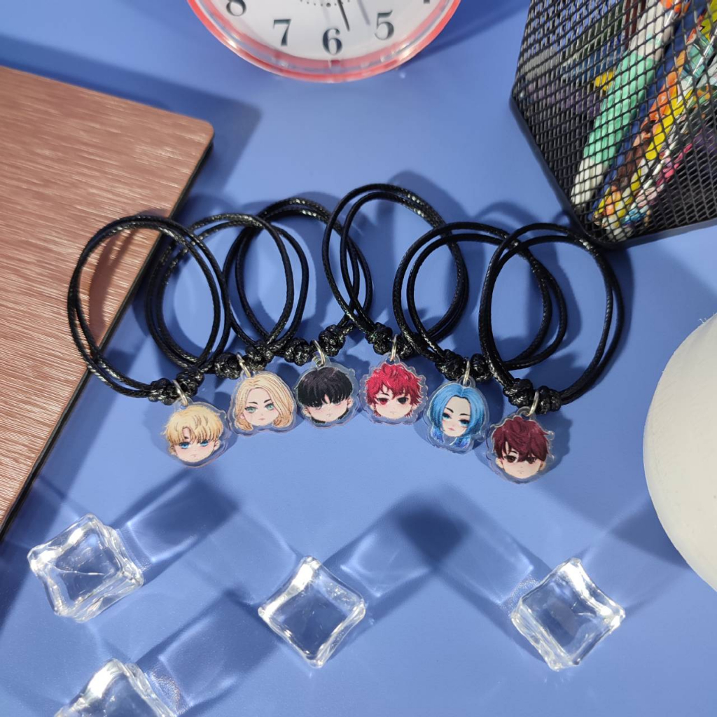 GANTUNGAN Manhwa Windbreaker Bracelet - Single Charm Wind Breaker Rope Bracelet - Jay Jo Acrylic Cha