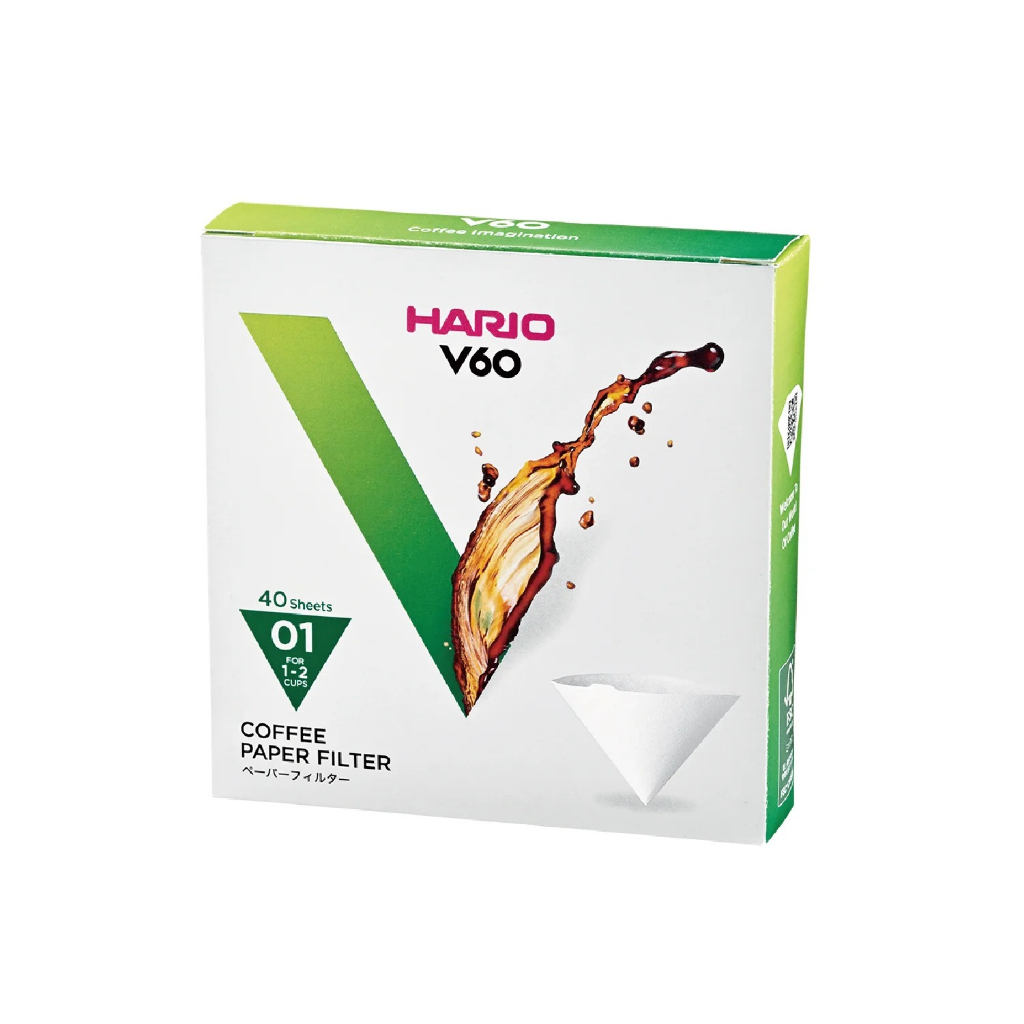 Hario v60 Paper Filter 01 - กระดาษกรองกาแฟ VCF-01-40W
