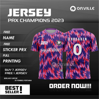 เสื้อกีฬาแขนสั้น ลายทีม REX CHAMPIONS 2023 MY SG FREE NICKNAME NUMBER &amp; STICKER PRX