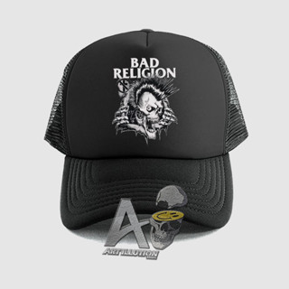 Distro Net Trucker Hat - BAD Religion Hat PREMIUM หมวกวงโลโก้ใหม่