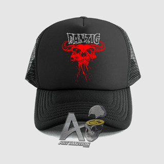 Distro Net Trucker Hat - DANZIG หมวกแก๊ป ใหม่ พรีเมี่ยม โลโก้วงหมวก