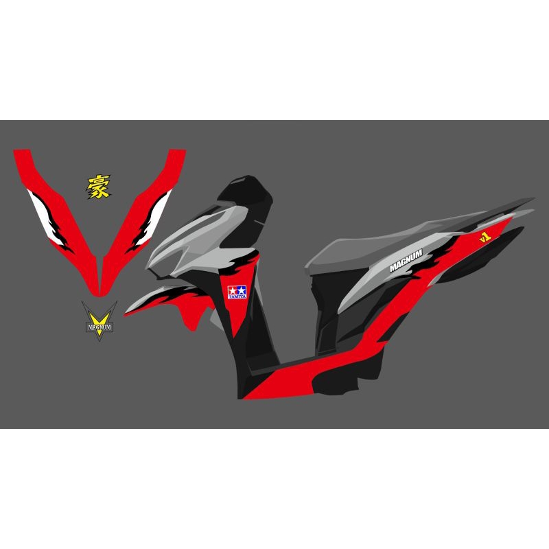 Striping โปร่งใส การเปลี่ยนแปลงแบบกําหนดเองของ Magnum Saber Vario New 125&150