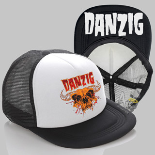 Distro Net Snapback Hat/Snapback Trucker Hat - DANZIG หมวกพรีเมี่ยม ใหม่ หมวกวงโลโก้