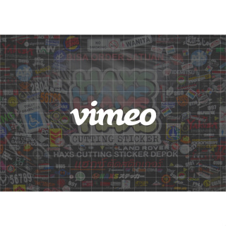 สติกเกอร์ Vimeo ขนาด 8 ซม. สําหรับรถจักรยานยนต์ รถยนต์