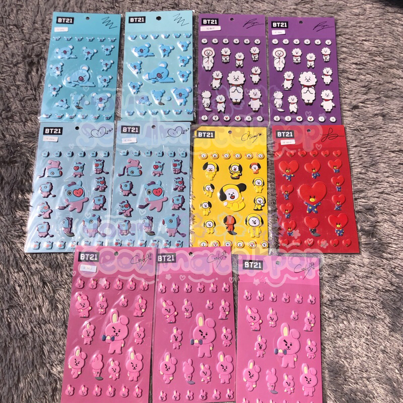 สติ๊กเกอร์ RAISED BT21