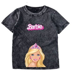 (ฟรีชื่อ) เสื้อยืด ลาย BARBIE ยุค 24 สําหรับเด็ก