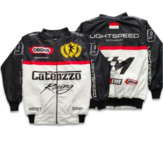 เสื้อแจ็กเก็ตเบสบอล varsity Nascar XFINITY สําหรับผู้ชาย