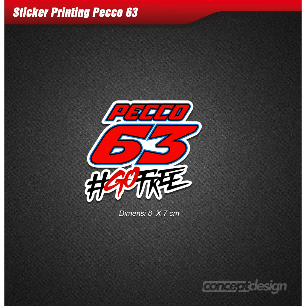 สติกเกอร์ พิมพ์ลาย Pecco 63