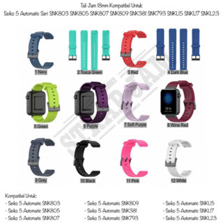 Xmw สายนาฬิกาข้อมือซิลิโคน 18 มม. สําหรับ Seiko 5 Automatic SNK803 SNK805 SNK807 SNK809 SNK381 SNK793 SNKL15 SNKL17 SNKL23