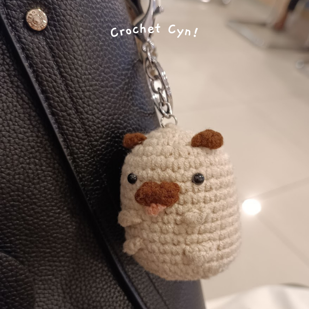 GANTUNGAN Amigrumi Pug / Braided Dog Pug Hanger / ตุ๊กตาถัก / พวงกุญแจ Amigrumi