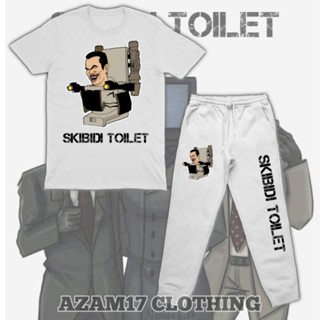 ชุดเสื้อยืด กางเกงจ็อกกิ้ง พิมพ์ลาย Skibidi Toilet G-man สําหรับเด็กผู้ชาย และเด็กผู้หญิง