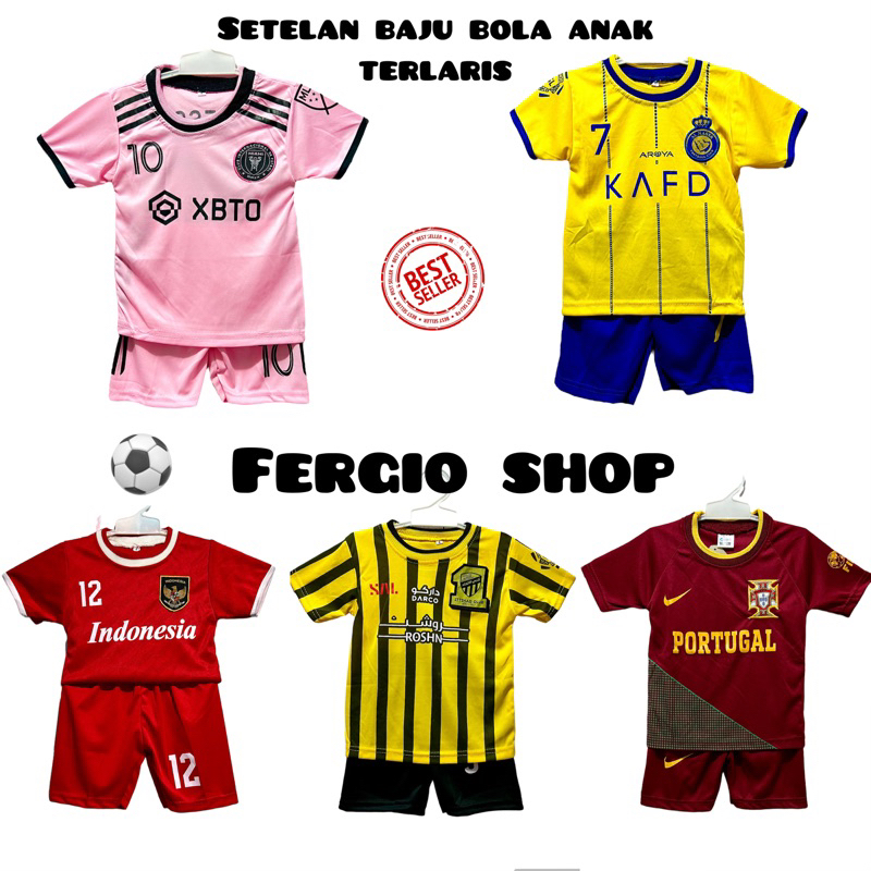 Kid’s Sports Apparel 114 บาท เสื้อบอล ลายทีมชาติบราซิล และอาร์เจนติน ทีมชาติอังกฤษ สําหรับเด็ก 2022-2023 Sports & Outdoors