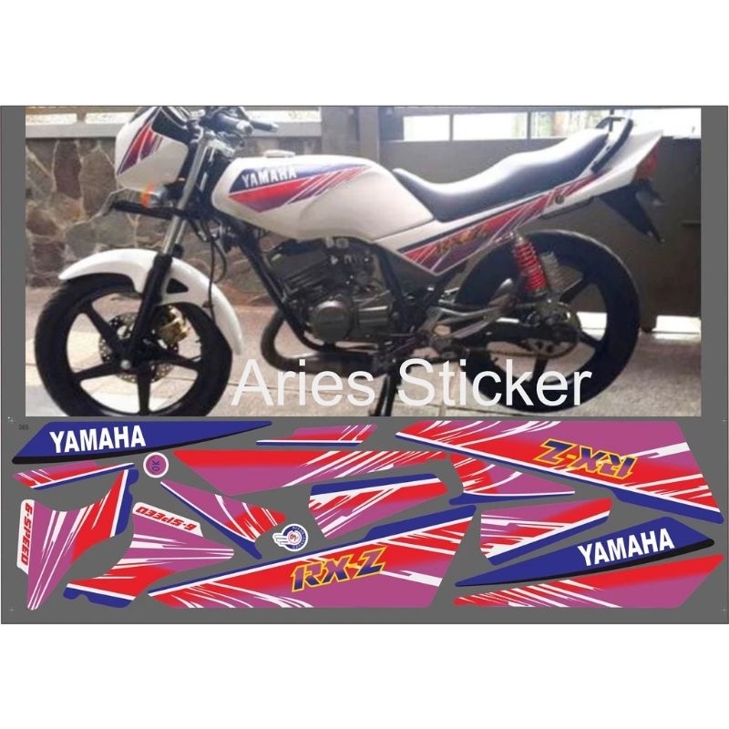 สติ๊กเกอร์แถบ Yamaha RXZ RX Z เก่า