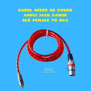 สายเคเบิ้ล MIXER TO POWER Amp JACK CANON XLR FEMALE TO RCA