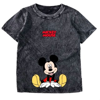 เสื้อยืด ผ้าฝ้าย พิมพ์ลาย Mickey MAUSE WISHING DISTRO สําหรับเด็ก 24s