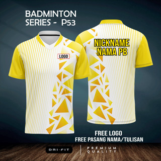 เสื้อกีฬาแขนสั้น ลายทีมชาติวอลเลย์บอล BADMINTON 2023 - P53