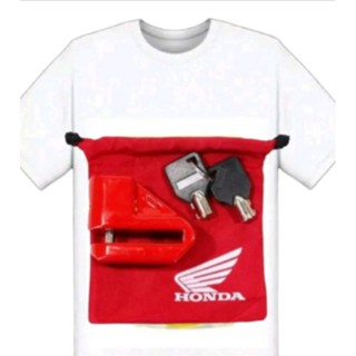 เสื้อยืด ลายแม่กุญแจ Honda ของแท้