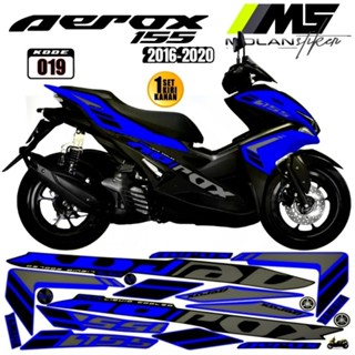 สติกเกอร์รูปลอก สําหรับ Aerox 155 2016-2020 Aerox 155 Old Aerox 155 Old Yamaha Aerox 155 Vva Abs Aerox 155 Thailand Yamaha Nvx 155 Old |สติกเกอร์ ลาย Semi Fullbody Aerox 155 Lis Aerox 155 Aerox 155 Aerox 155 Blue 16