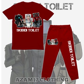 ชุดเสื้อยืด กางเกงจ็อกกิ้ง พิมพ์ลาย Skibidi Toilet Random Man Titan tv Man สําหรับเด็กผู้ชาย และเด็กผู้หญิง