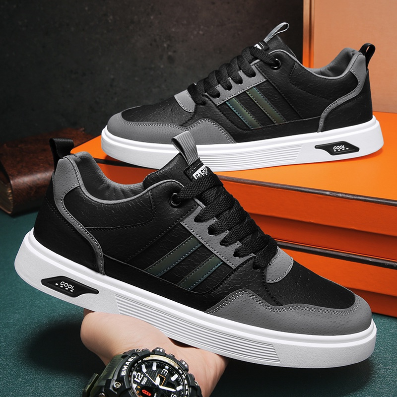 Lozano รองเท้าผ้าใบผู้ชาย Casual Relaxed รองเท้าผ้าใบผู้ใหญ่ทํางานกระเป๋าเดินทางวิทยาลัย