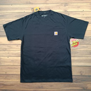 CARHARTT Hitam เสื้อยืด มีกระเป๋า สีดํา