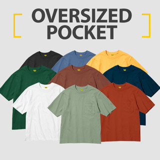 เสื้อยืดแขนสั้น ผ้าฝ้าย พิมพ์ลาย POLOS OVERSIZE POCKET POCKET COMBED 24S พรีเมี่ยม สําหรับผู้ชาย และผู้หญิง ไซซ์ S-XL