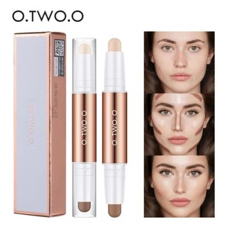 O.TWO.O Contour Highlighter Full Cover Concealer Repairing Stick (Tahan lama, tahan air)
