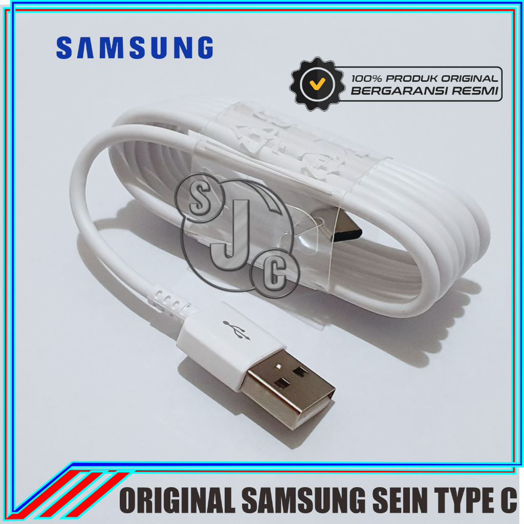 สายชาร์จ USB C ของแท้ 100% ชาร์จเร็ว สําหรับ Samsung A21s A22 Samsung A11