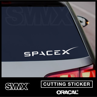 สติกเกอร์โลโก้ Space X tesla สําหรับตกแต่ง