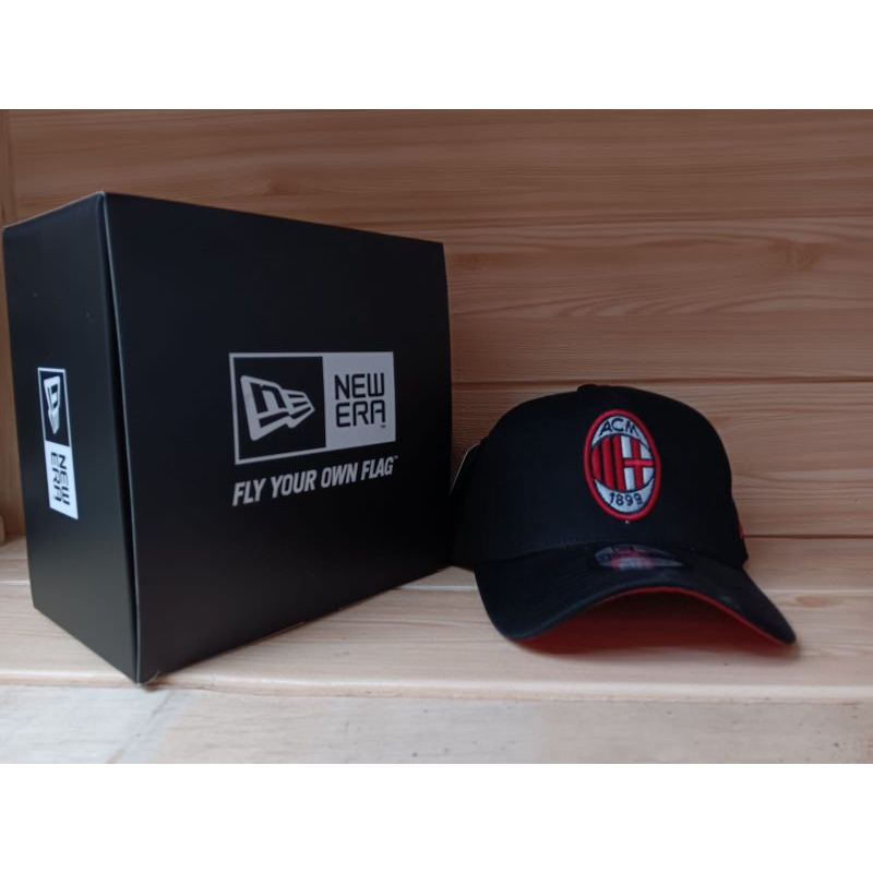 Hitam Premium Original AC Milan Hat สีดําหลังจากขี ่ หมวก