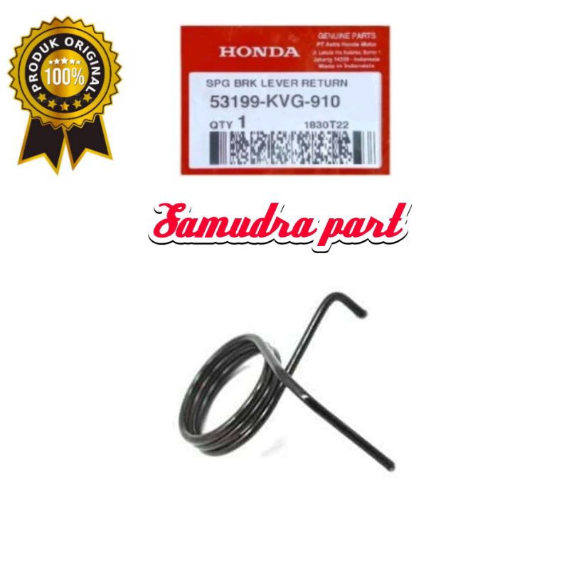 สปริงมือจับเบรก Vario Beat Scoopy Spacy ดั้งเดิมสําหรับรถมอเตอร์ไซด์อัตโนมัติทั้งหมด 53199KVG910