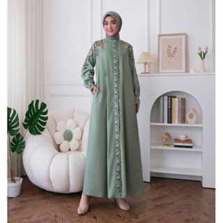 Arabella Gamis ชุดเดรส ผ้าฝ้าย ปักลาย สําหรับสตรีชาวมุสลิม