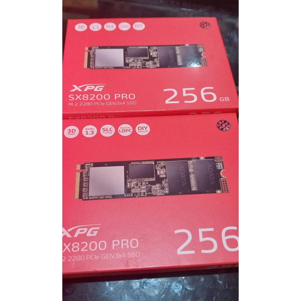 SSD NVME ADATA SX8200 Pro 256Gb ใหม่