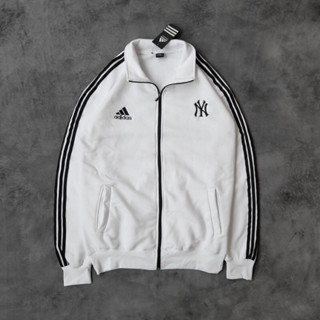 Adidas NEW YORK เสื้อแจ็กเก็ต สีขาว สีดํา นําเข้า สําหรับผู้ชาย และผู้หญิง